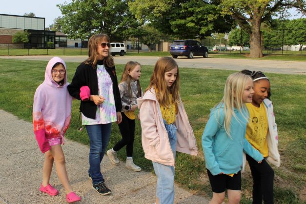 Huizenga sees her volunteer work as an opportunity to be a safe, caring person for kindergartners and first-graders at McFall Elementary